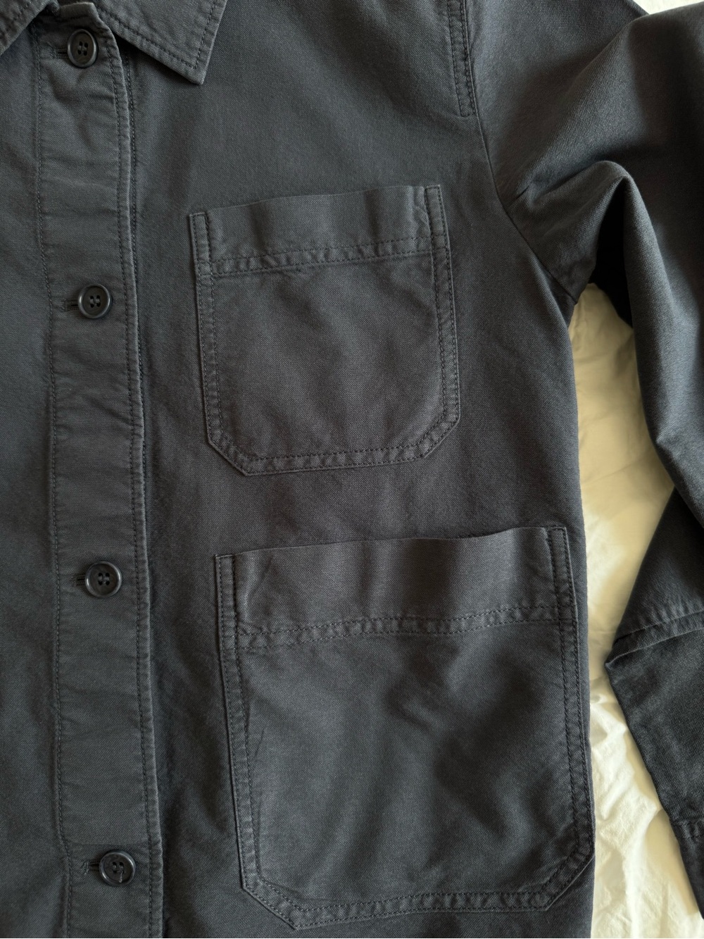 COS Navy Utility Button-Front Jacket - Picture 6 of 11
